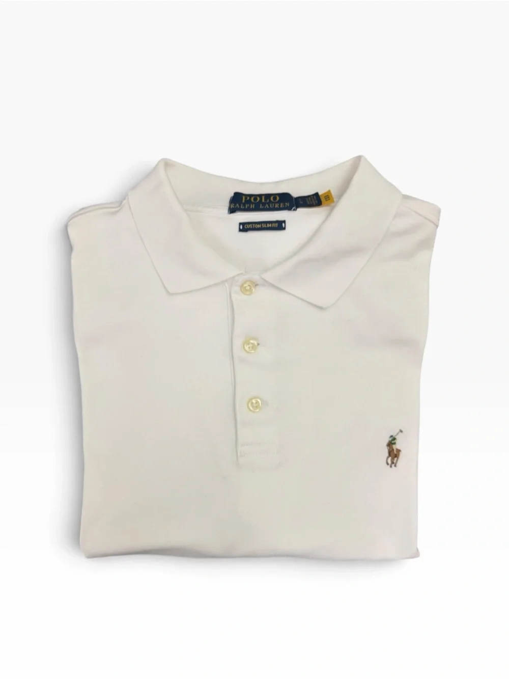 Polo by Ralph Lauren Classic White Custom Slim Fit Polo